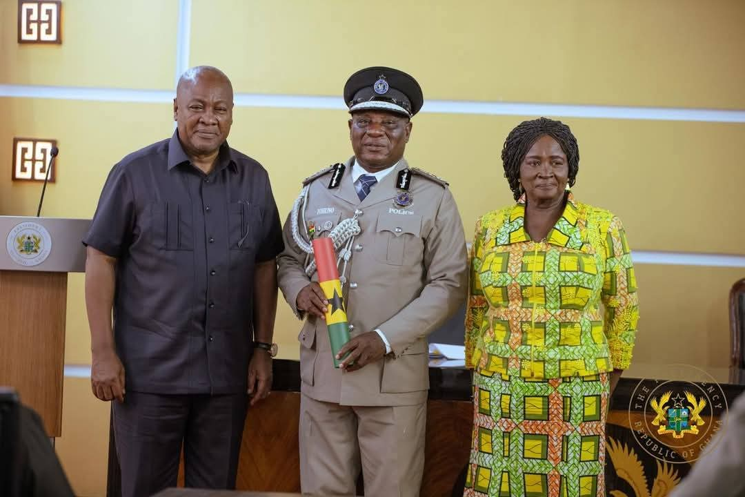 Christian Tetteh Yohuno Assumes Office as IGP, Pledges to Align with Mahama's Resetting Agenda