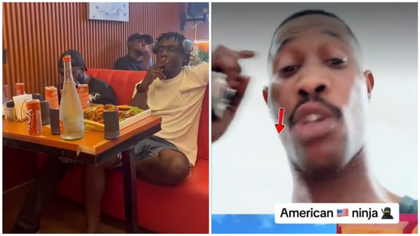 Police Officer "American Ninja" Threatens to arrest Rapper Kwaku Smoke for smoking wEEd in public