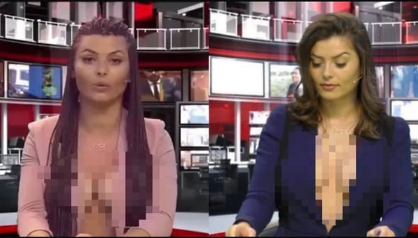 Why News Anchors in Albania (Zjarr TV) are Always Braless - Reason Revealed