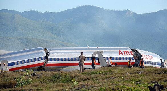 178 Passengers and Crew Evacuated After American Airlines Plane Cashes Fire Following Emergency Landing